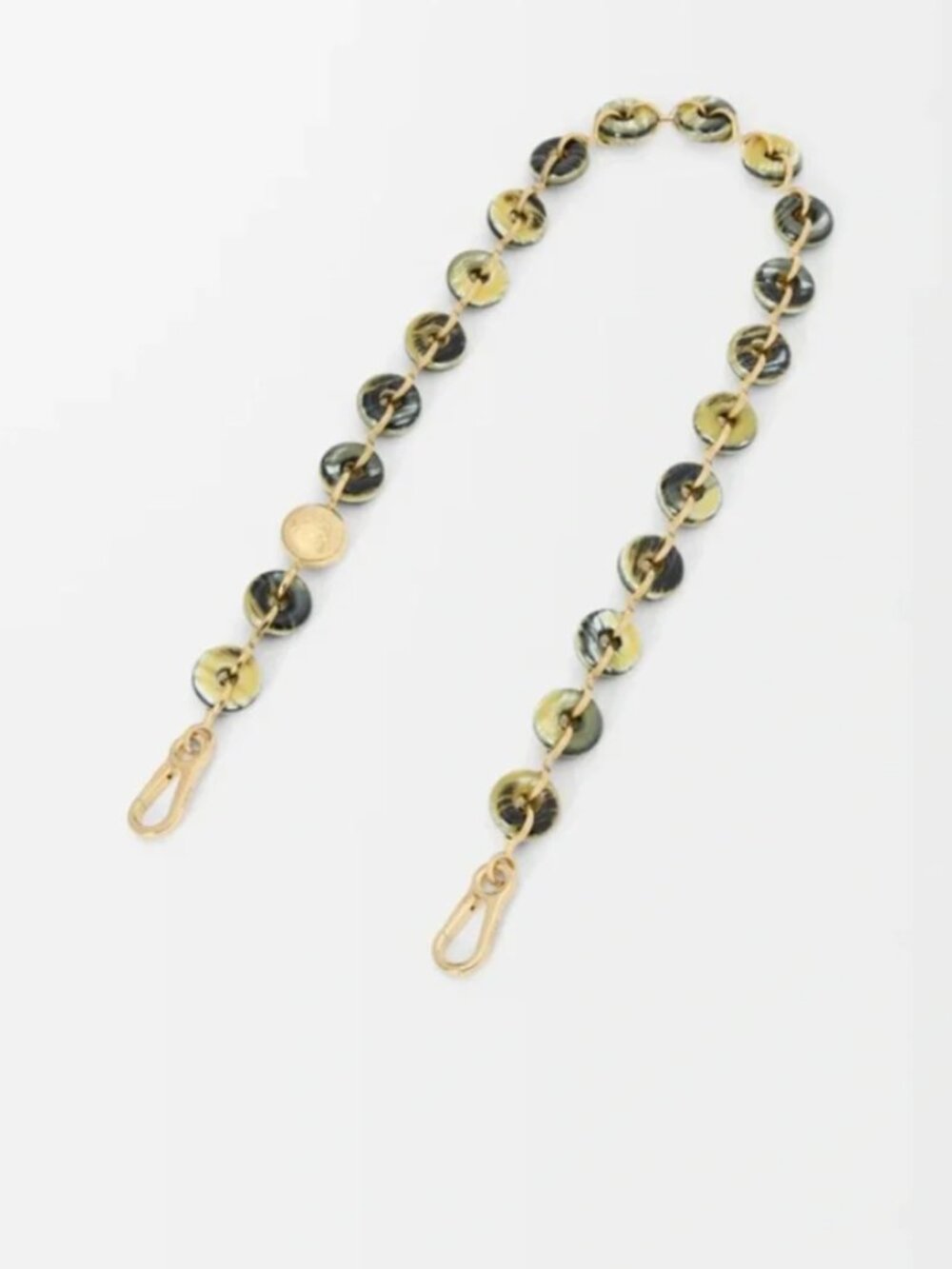 Loewe Women's Donut Chain Shoulder Strap Green Shell